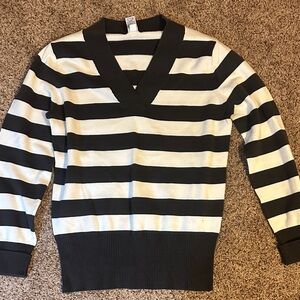 GAP Brown and Cream Striped Sweater